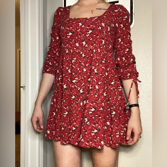 American Eagle Outfitters Dresses Red Floral American Eagle Dress